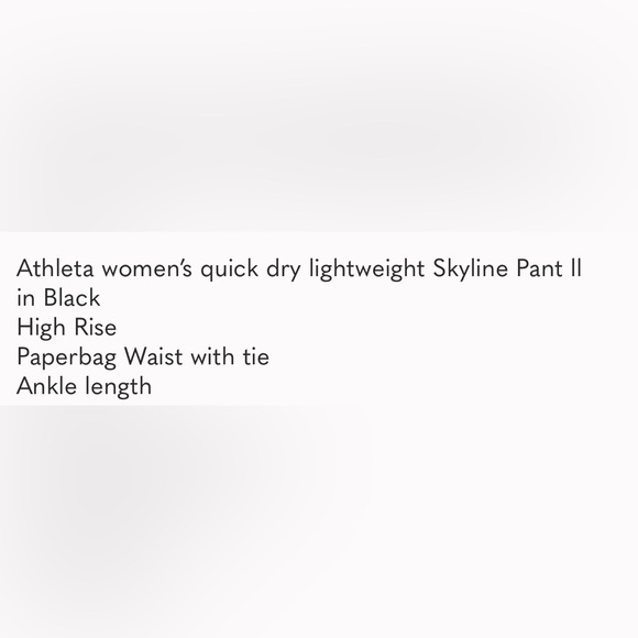 Perfect Athleta black skyline pant ll size 0 - Picture 11 of 11